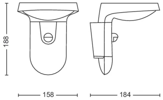Philips - LED Vonkajšie nástenné svietidlo so senzorom TYLA LED/9W/230V 2700K IP44