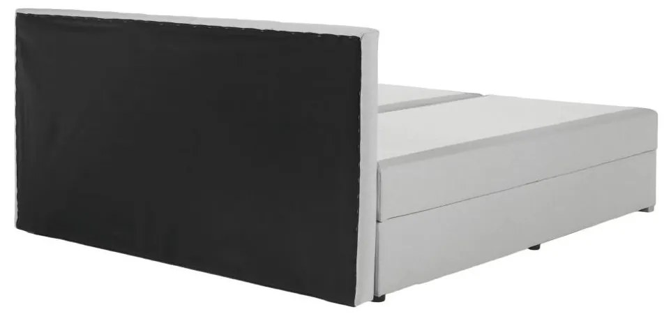 Boxspringová posteľ 180x200, svetlosivá, FERATA KOMFORT