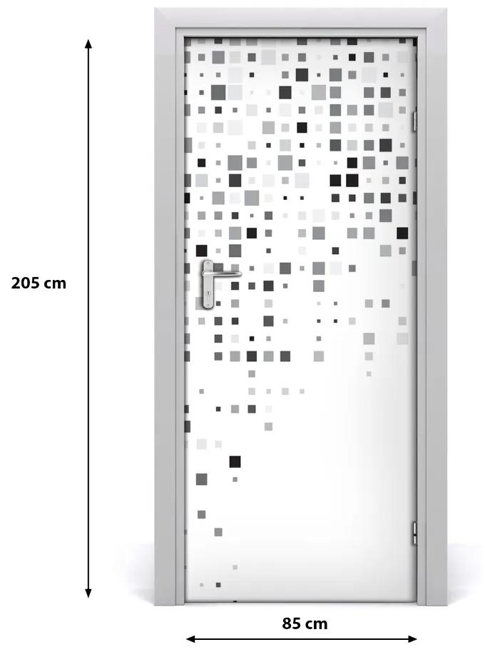 Samolepiace fototapety na dvere abstrakcie štvorca 85x205 cm