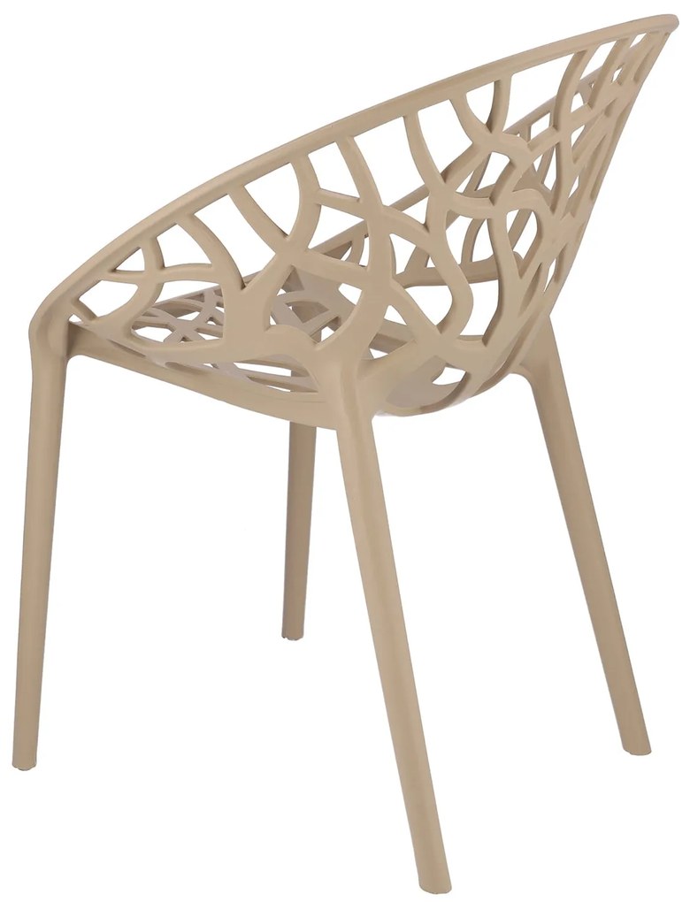 Dekorstudio Balkónové sedenie ALBERO béžové - 2x stolička + 1x stôl