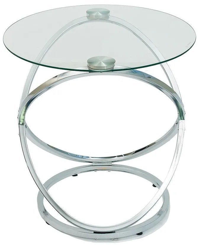Konferenčný Stolík Pmc-24016 Chróm/Sklo