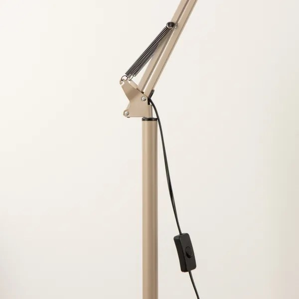 Brilagi - Flexibilná stojacia lampa TASKER 1xE27/60W/230V 184 cm béžová