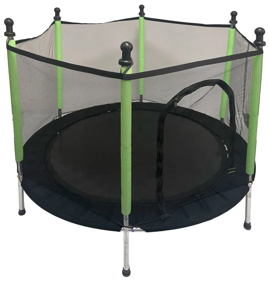 Detská záhradná trampolínová sieť 140 cm zelená