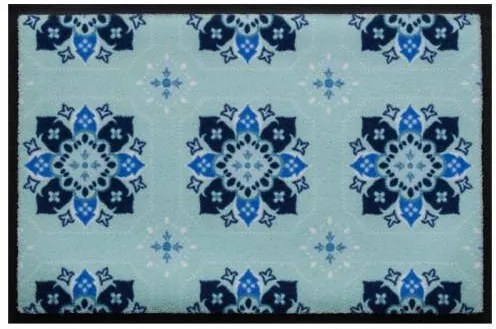 Ozdobná premium rohožka - modré odtiene (Vyberte veľkosť: 75*50 cm)