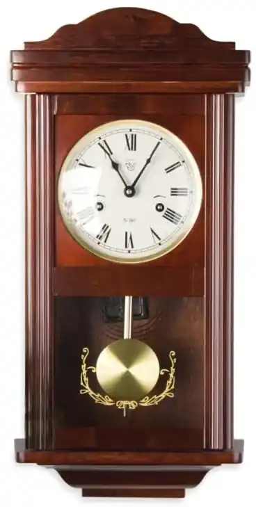 Tuin THESEUS 1403 Nástenné kyvadlové hodiny mahagón - 60 cm | Biano