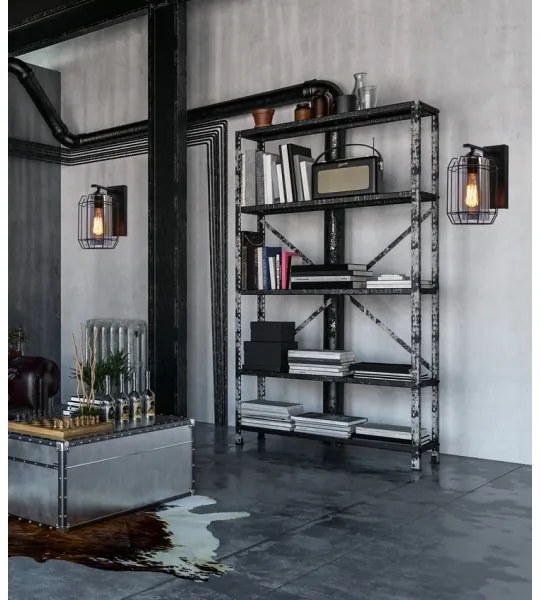 Nástenná lampa JONERA 1xE27/40W/230V čierna