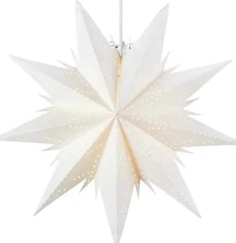 Biela závesná svetelná dekorácia s vianočným motívom ø 45 cm Dora – Markslöjd