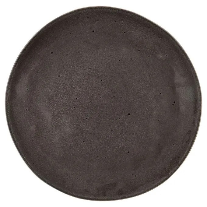 Mělký talíř House Doctor RUSTIC P.27,5cm tm. šedý