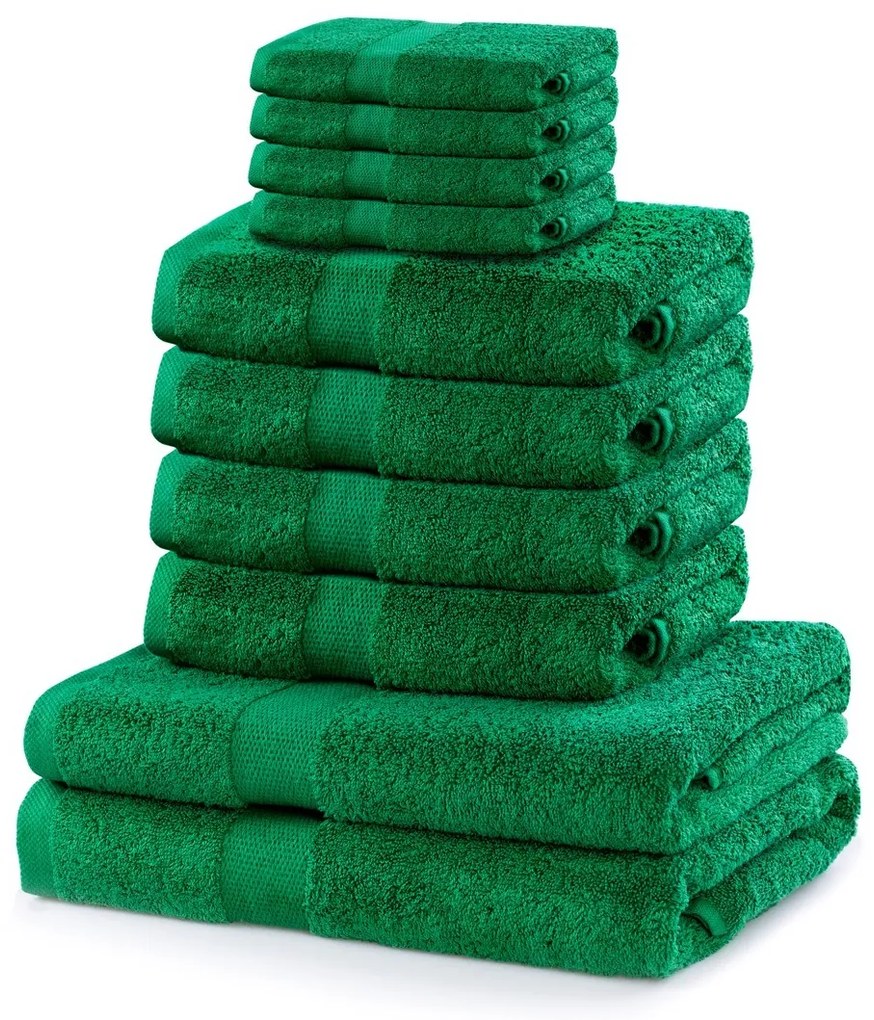 Súprava uterákov DecoKing Kunis zelená