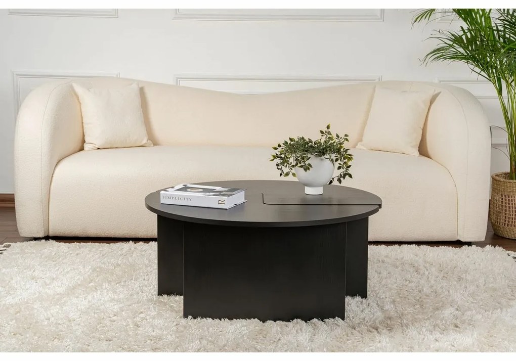 Konferenčný stolík Moira Wood Black