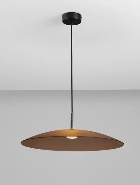 LED čierno-moca hnedý moderný luster Polifemo 60