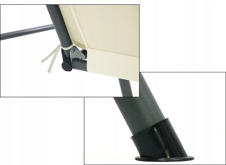 Záhradná hojdačka DOLLI 170 cm tmavo béžová