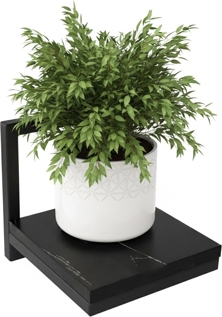 Závesný stojan na kvety TORGET čierny