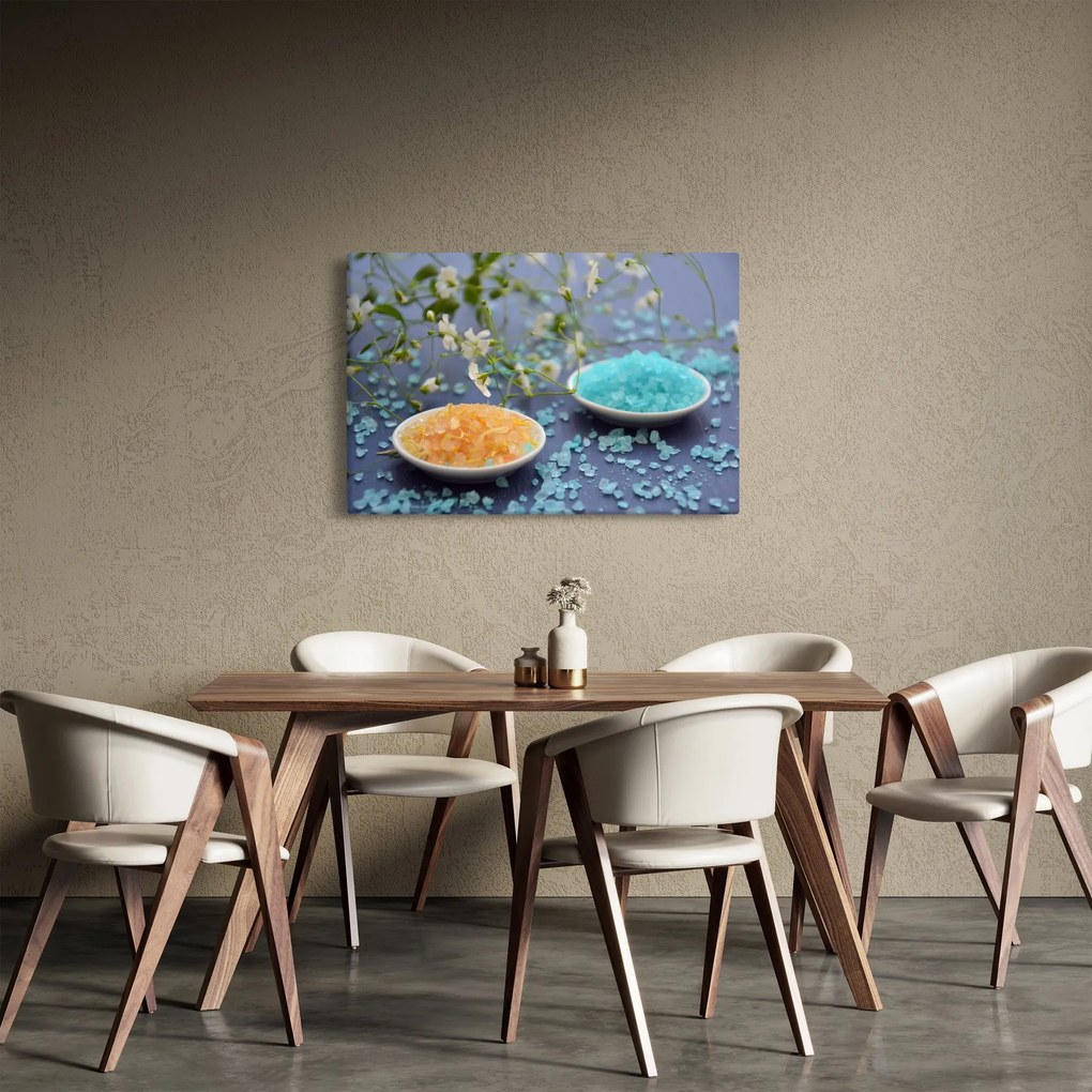 Obraz farebnej morskej soli (90x60 cm)