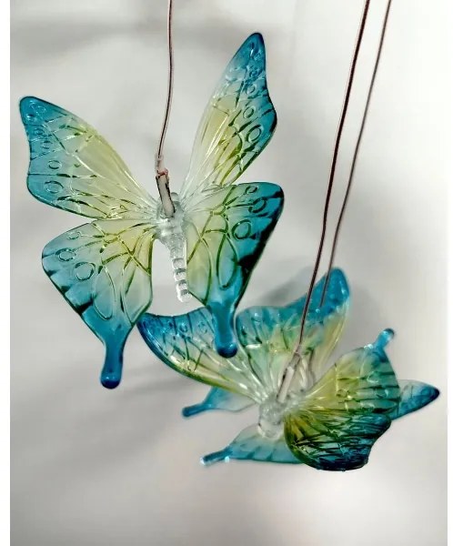 LED RGB Solárne svietidlo 6xLED/1,2V 300 mAh IP44 motýľ