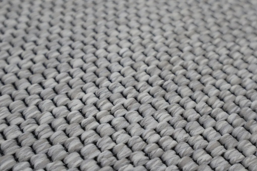 Timzo 💧👣🛡️200x70 cm Behúň na mieru Nature platina - obšitý zo všetkých strán + aplikovaná impregnácia + protišmyková úprava, šedá, chodba / predsieň