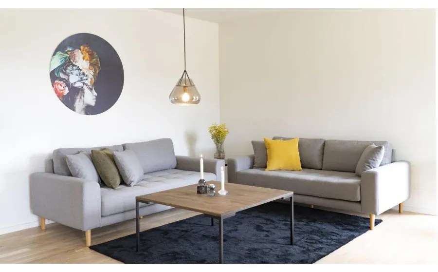 House Nordic - Elegantná 2-miestna pohovka LIDO LOUNGE 180 cm, svetlošedá