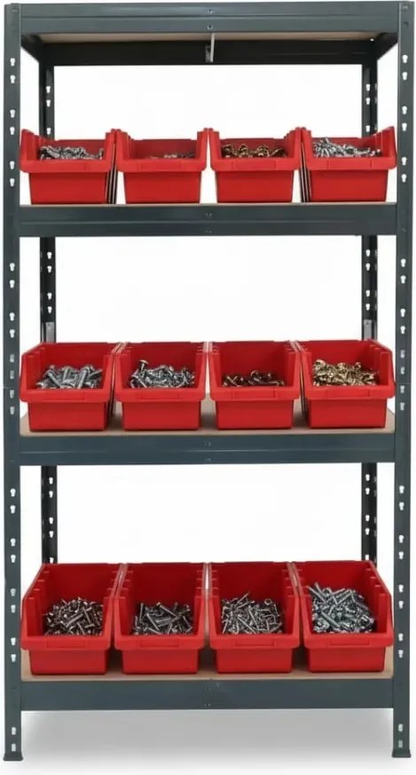 Regál s otvorenými zásobníkmi RIVET Ergobox 4