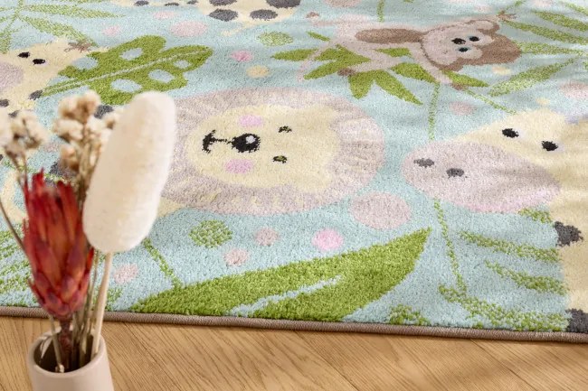 Detský koberec Funky Top Jungla mätový