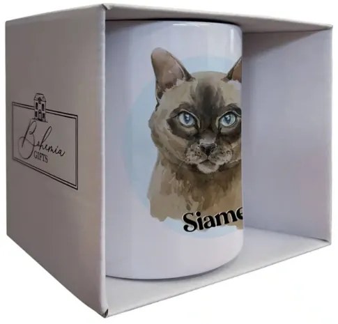Bohemia Gifts Keramický hrnček - Siamese, 350 ml