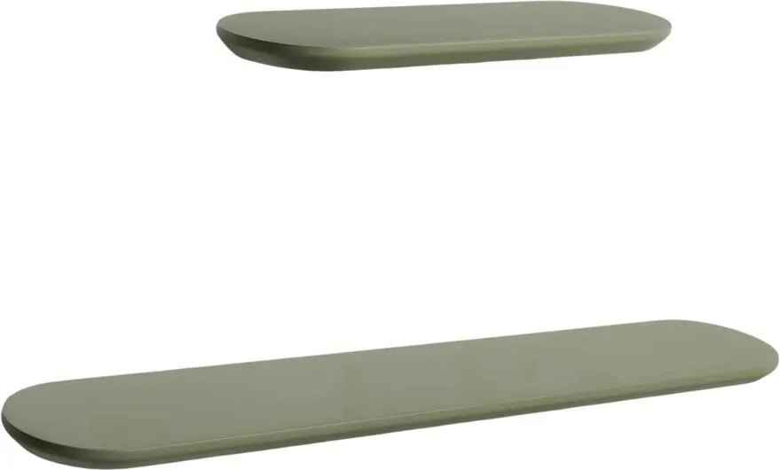 Zelené police v súprave 2 ks 55 cm Arely – Kave Home