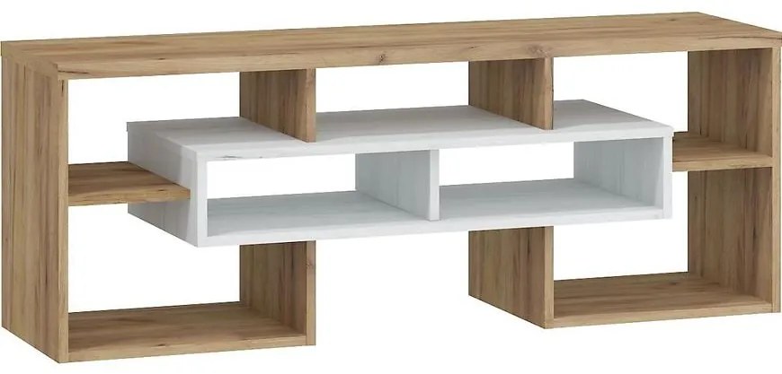 TV stolík RIO craft biela/zlatý