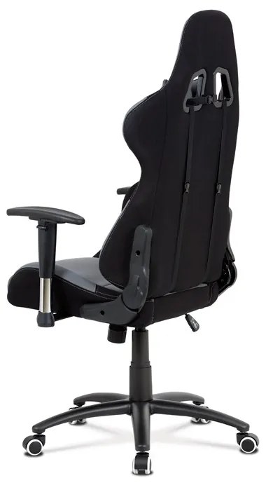 BONTEC Kancelárske kreslo, hojdací mechanizmus, šedá látka, KA-F01 GREY Farba: Šedá