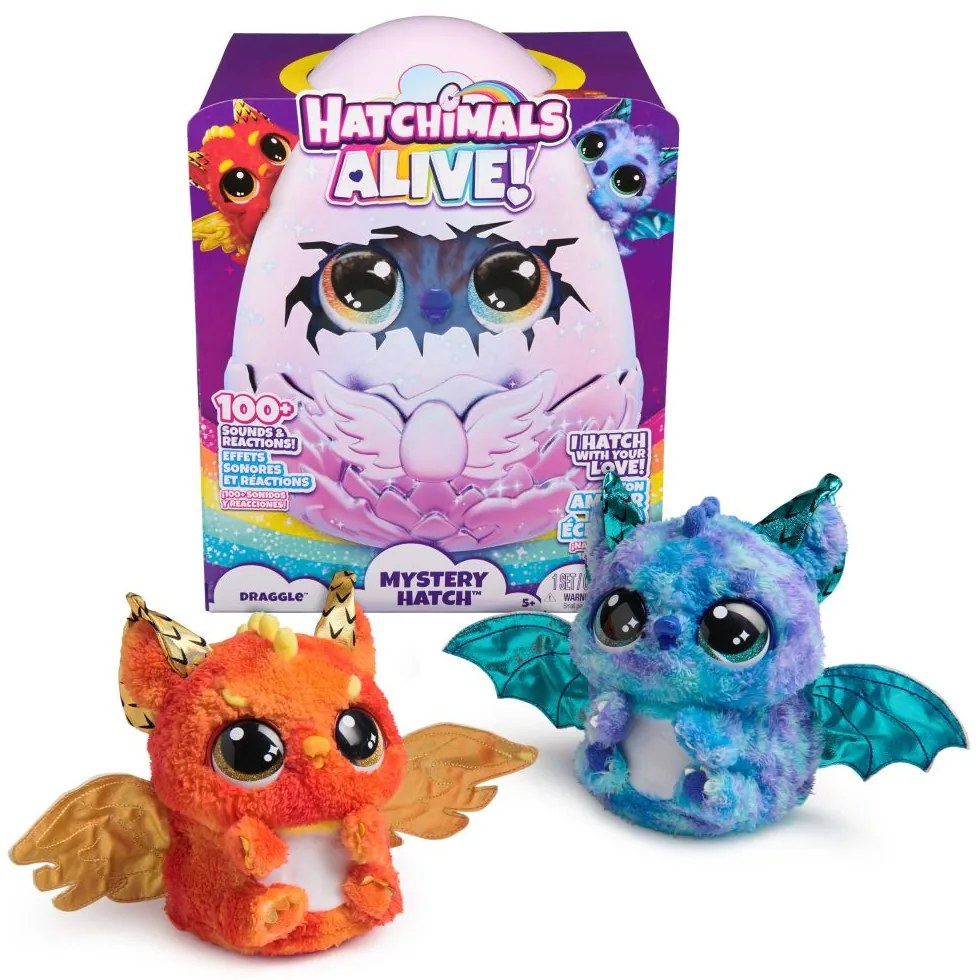 Spin Master Hatchimals 6069282 Liahnuce sa interaktívne zvieratko dráčik