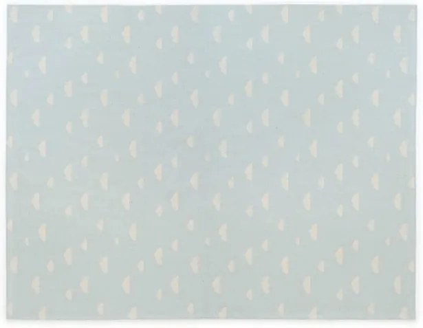 Modrý detský bavlnený ručne vyrobený koberec Naf Naf Clouds, 160 × 120 cm
