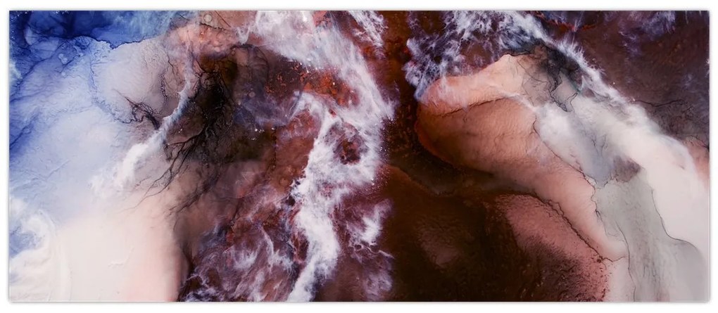 Obraz - Fialový mramor N⁰3 (120x50 cm)