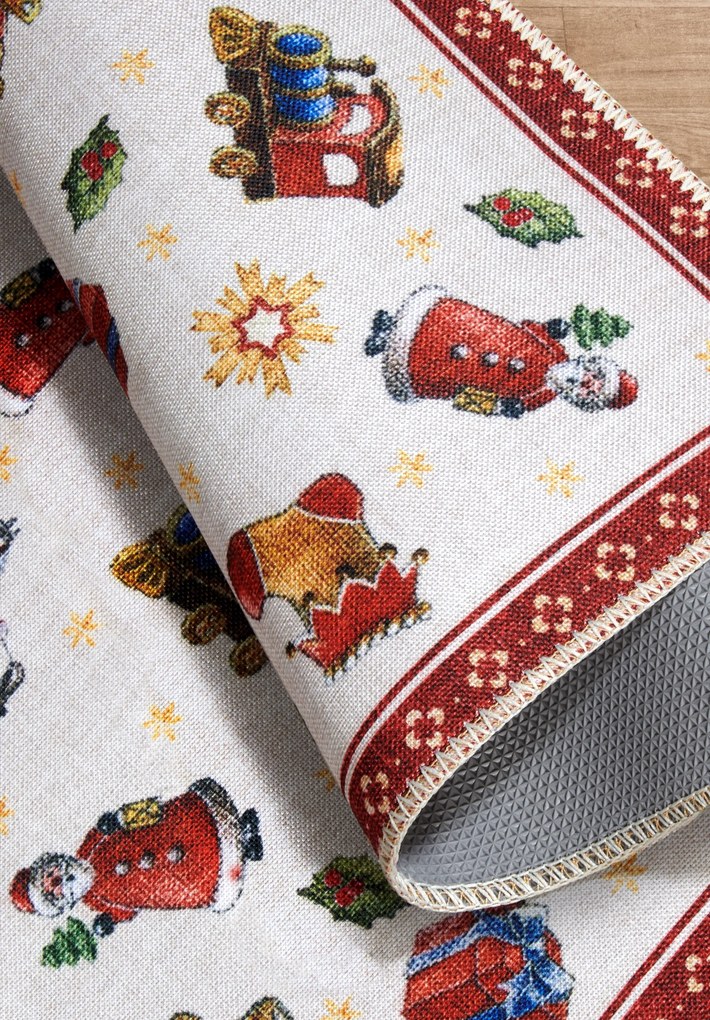 Villeroy & Boch, Kusový koberec Villeroy & Boch Toy's delight s potlačou 106192 Red, Multicolor, 50x80, červená, obývacia izba