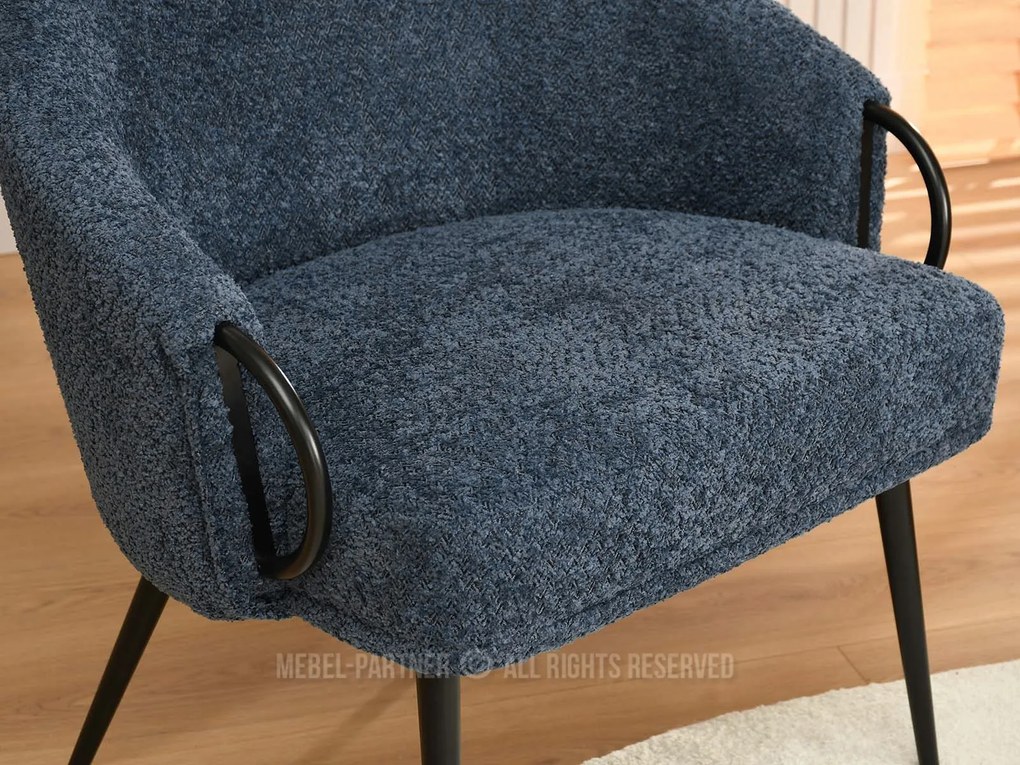 Kreslo Carma F (tmavomodrá + čierna). Akcia -21%. Vlastná spoľahlivá doprava až k Vám domov. 1109979
