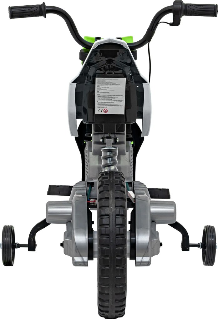 Ramiz PANTONE 361C Detská batériová motorka zelená + audio panel + pomalý štart + EVA kolesá