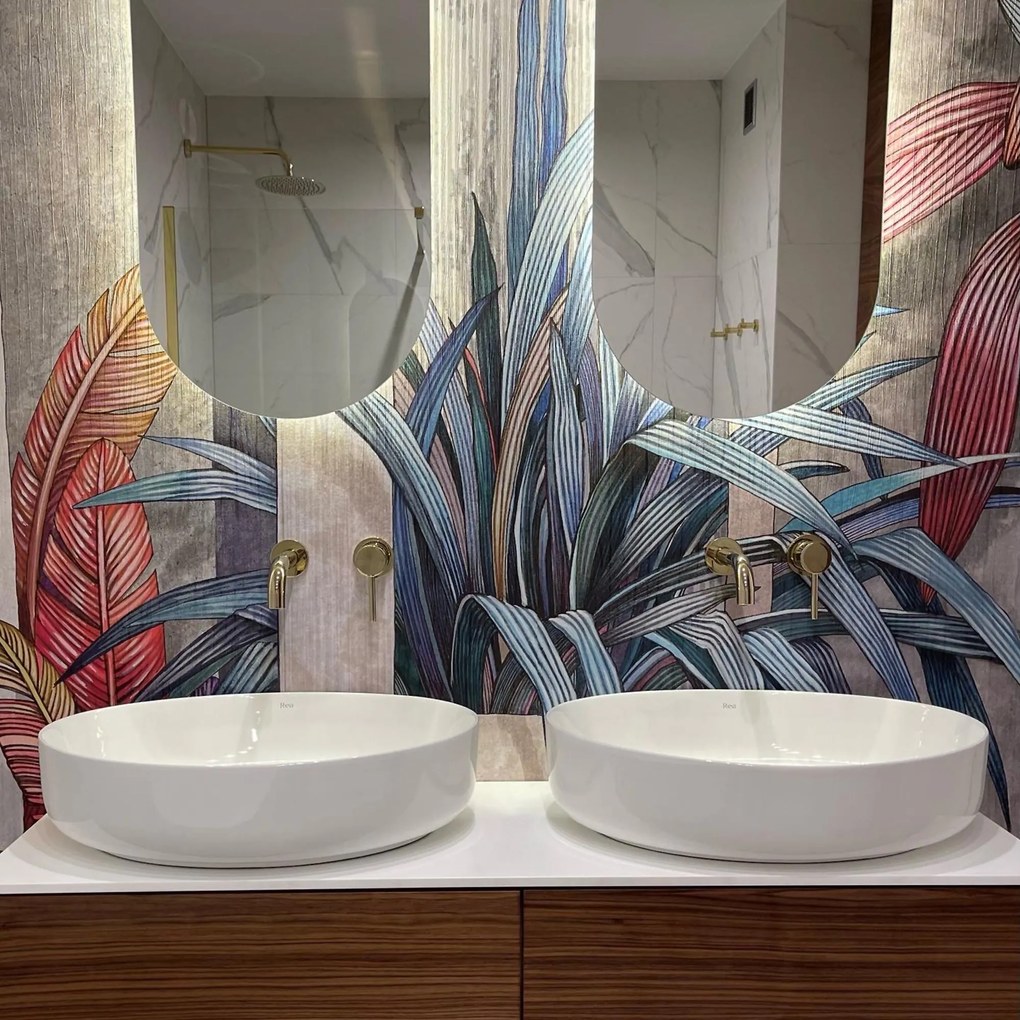 Rea Queen umývadlo na dosku 55 x 42 cm, biela, REA-U1223