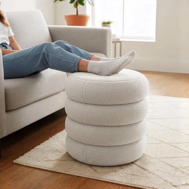 Taburetka SNUGGO MIST biela