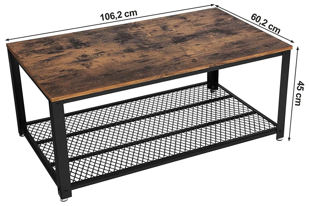 Konferenčný stôl SKU Quintin hnedý/čierny