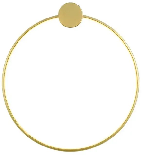 Toolight Toolight, LED nástenné svietidlo 50cm 17W APP1390-CW, zlatá lesklá, OSW-00916