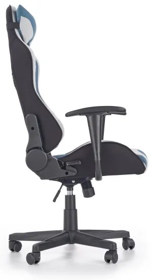 Kancelárska stolička KODA svetlosivá/modrá