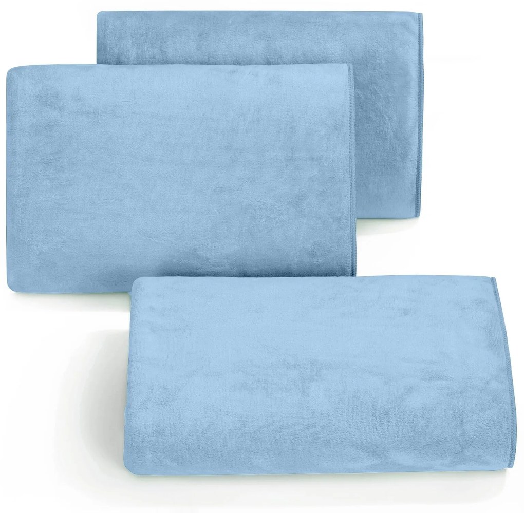 RÝCHLOSCHNÚCI UTERÁK Z MIKROVLÁKNA AMY6 50X90 CM SVETLOMODRÁ