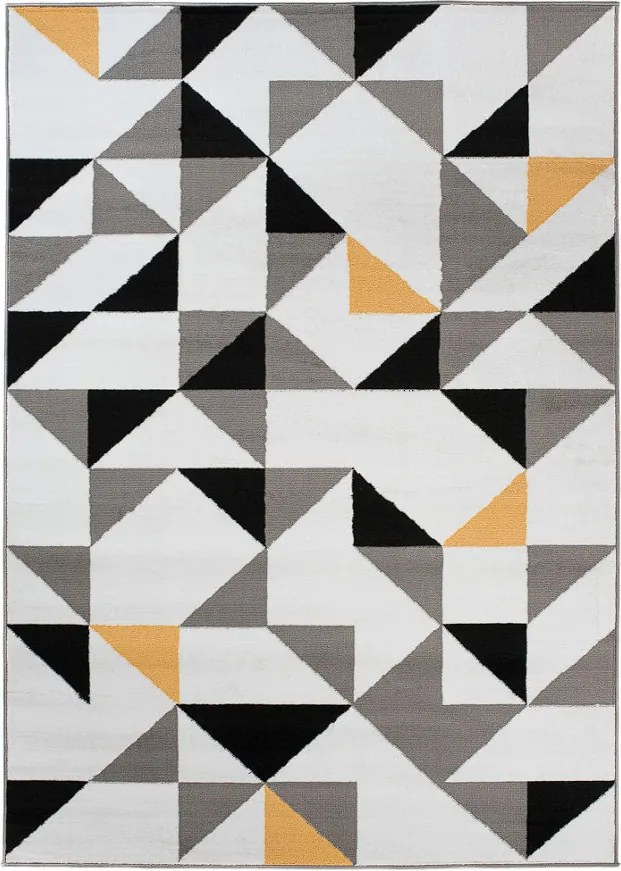 TA Koberec Z896A WHITE MAYA PP EYM Čierny Obdĺžnikový Rozmer: 200x250 cm