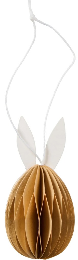 Ib Laursen Závesná veľkonočná dekorácia Bunny Brown 7 cm
