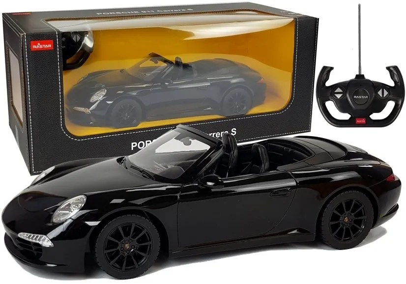 Rastar Auto Porshe 911 Carrera S Rastar na diaľkové ovládanie 1:12 R/C čierna RTR