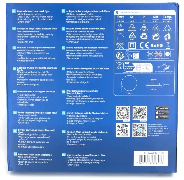 Aigostar - LED RGBW Stmievateľné nás. svietidlo MESH Smart LED/12W/230V + DO biela