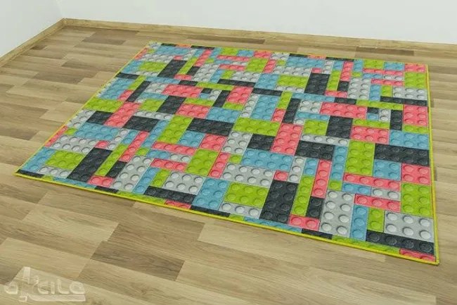 Detský koberec kocky lego 2 viacfarebný