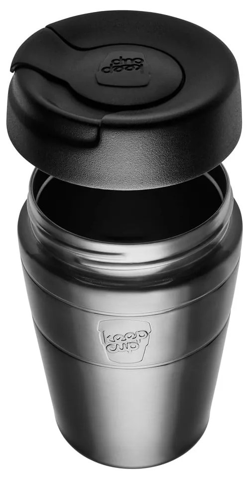 Čierny termo hrnček 454 ml Helix Thermal Black L – KeepCup