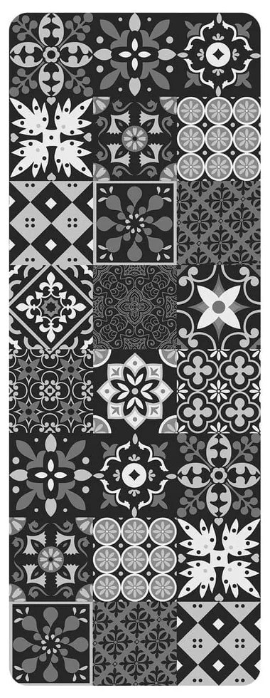 Čierny behúň z PVC 45x120 cm Salou – douceur d'intérieur