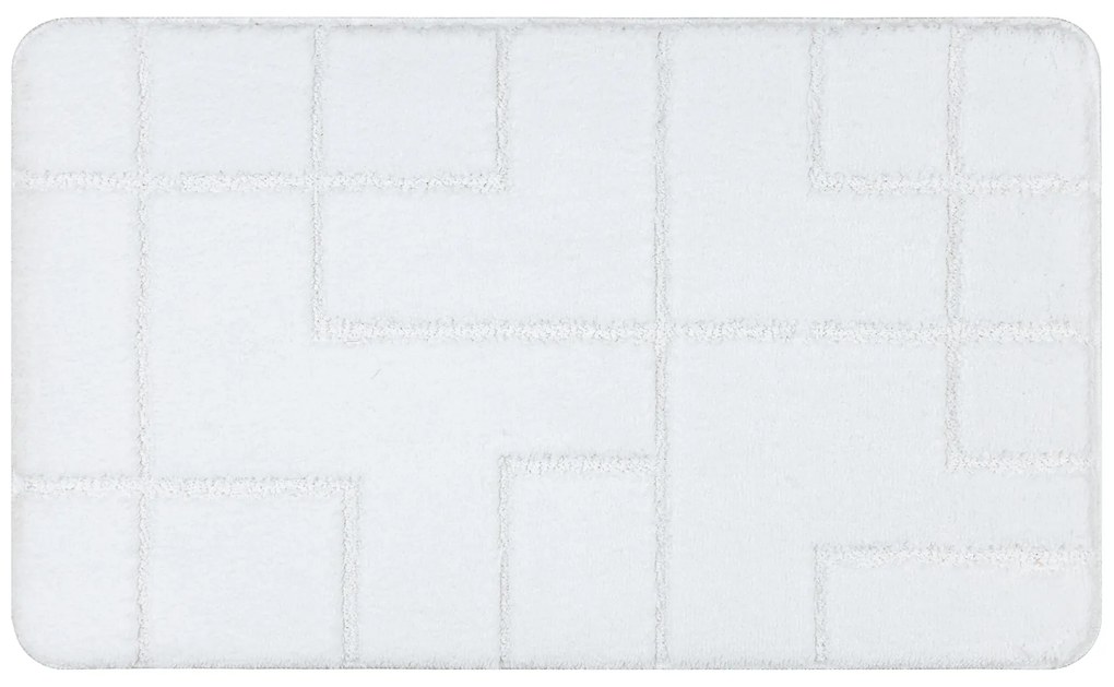 Koberec do kúpeľne SUPREME LINES, biely