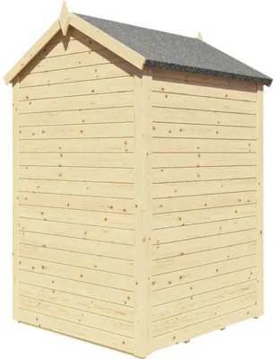 Drevený záhradný domček Mini prírodný 120x126 cm vr. podlahy
