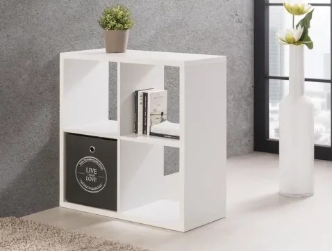 Regál Max, 2x2 priehradky, biely%