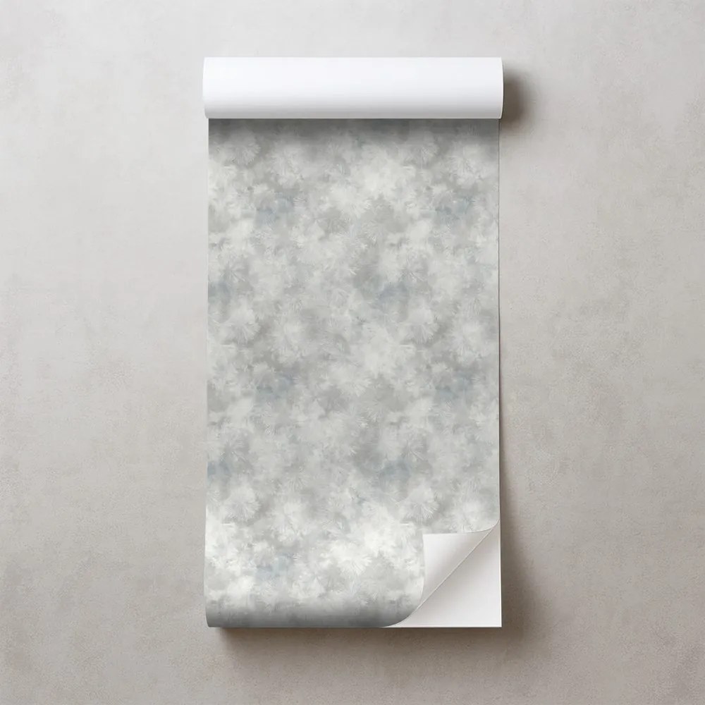 Samolepiaca tapeta jemné sivé akvarelové mraky